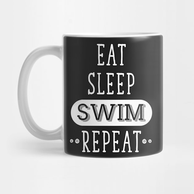 Eat Sleep Swim repeat by captainmood